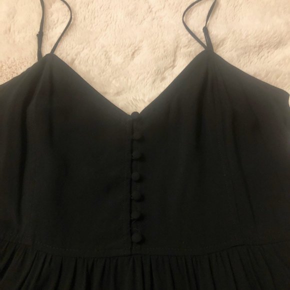 Express Mini Black Spaghetti Strap Dress with POCKETS! - Picture 3 of 7